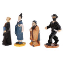 DIY Resin Figure Model Sculpture Craft Collectibles Set for Garden Yard Scenery Layout Accessory Home Decoration