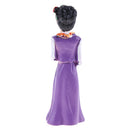 Purple Resin Woman Human Skull Model Miniature Statue for House Garden Yard Office Decoration