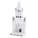 DIY Resin Rossio Cathedral Model Statue Miniature for Sandpaly Sandspiel Game Accessory White