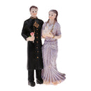 3 Pair Sweety Lovers Couple Miniatures Fairy Garden Statue Resin Craft Ornament
