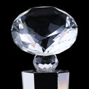 27cm Diamond Tops Crystal Trophy Cup Encourage Souvenir for Championship 1Pc