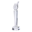 Crystal Quartz 31cm Thumb Tops Trophy Award for Soprts Competition Winner