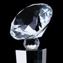 Crystal Quartz 29cm Diamond Tops Trophy Award for Soprts Competition Winner