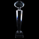 Crystal Quartz 29cm Diamond Tops Trophy Award for Soprts Competition Winner
