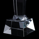 Crystal Quartz 29cm Diamond Tops Trophy Award for Soprts Competition Winner