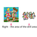 DIY 5D Diamond Painting Girls Embroidery Cross Stitch for Home Decor Art Craft