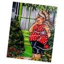 DIY 5D Mosaic Embroidery Painting Fashion Girl Rhinestone Diamond Cross Stitch Gift