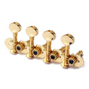 1 Set 4R4L Tuning Pegs Tuning Keys Tuner Gold for Mandolin 8 Strings Guitar Accessory 4.6 x 1.65 x 1.49inch