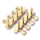 1 Set 4R4L Tuning Pegs Tuning Keys Tuner Gold for Mandolin 8 Strings Guitar Accessory 4.6 x 1.65 x 1.49inch