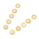 10 Pieces Piezo Elements Sounder Sensor Trigger Drum Disc DIY 35mm Copper