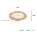 10 Pieces Piezo Elements Sounder Sensor Trigger Drum Disc DIY 35mm Copper