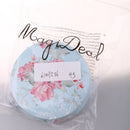 Round Metal Storage Case Container Floral for Coffee Beans Tea Sundries Blue