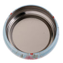 Round Metal Storage Case Container Floral for Coffee Beans Tea Sundries Blue