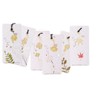 6pcs Note Metal Bookmark Plants Leaf Book Marker Label Stationery Kids Gift