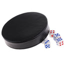 Artificial leather Dice Cup Inside Silence Tray for Blackjack Drinking Game