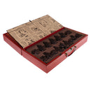 Vintage Chinese Terracotta Warriors 32 Chess Set Wood Table Chess Games Toys Gift