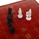 Vintage Chinese Terracotta Warriors 32 Chess Set Wood Table Chess Games Toys Gift