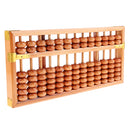 Vintage Chinese Wooden Bead Abacus Arithmetic Calculating Tool 13 Digits Calculator Counting Collection Gift for Children Adult