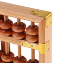 Vintage Chinese Wooden Bead Abacus Arithmetic Calculating Tool 13 Digits Calculator Counting Collection Gift for Children Adult