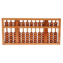Vintage Chinese Wooden Bead Abacus Arithmetic Calculating Tool 13 Digits Calculator Counting Collection Gift for Children Adult