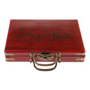 Chinese Antique Mahjong Board Game 144 Mahjong in 23x16.2x4.5cm Wooden Box