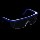 Safety Glasses with Clear Anti-scratchy Wrap-Around Lenses and No-Slip Grips,UV Adjustable Workplace Clear Protective Glasses