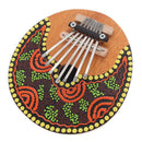 Kalimba Thumb Piano 7 Keys Tunable Coconut Shell Painted Musical Instrument