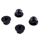 10pcs Black Steel M4 4mm 1/10 RC Vehicle Fastener Nuts Wheel Tires Accessory