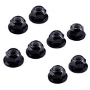 10pcs Black Steel M4 4mm 1/10 RC Vehicle Fastener Nuts Wheel Tires Accessory