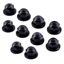 10pcs Black Steel M4 4mm 1/10 RC Vehicle Fastener Nuts Wheel Tires Accessory