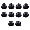 10pcs Black Steel M4 4mm 1/10 RC Vehicle Fastener Nuts Wheel Tires Accessory