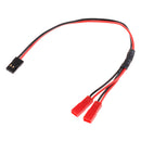 JR 1 Male to JST 2 Female Y Connector Wire Splitter Cable with 23cm Leads