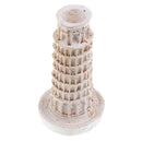 Resin Art Craft Tower of Pisa Sculpture Model Layout Statue for Diorama Prop