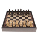 3 in 1 Wooden International Chess Set Backgammon Draughts Chessboard Checker
