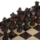 3 in 1 Wooden International Chess Set Backgammon Draughts Chessboard Checker
