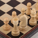 3 in 1 Wooden International Chess Set Backgammon Draughts Chessboard Checker