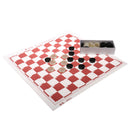 Portable Plastic International Checkers (Draughts) Set - 10x10 Playing Field
