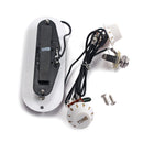 1 Set Prewired Guitar Sound Hole Pickup with Tone&Volume Pot Jack for 4 String Cigar Box Guitar