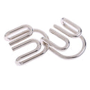 4Pcs/Set Chinese Ring Metal Wire Puzzle IQ Disentanglement Magic Brain Teaser Puzzles Game for Kids Adults Educational Toys Gifts