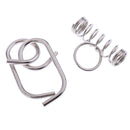 18x IQ Metal Puzzle Ring Chinese Intelligence Toy Puzzle Box Adult Kid Gift Develop Kids Creativity