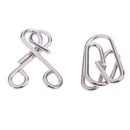 18x IQ Metal Puzzle Ring Chinese Intelligence Toy Puzzle Box Adult Kid Gift Develop Kids Creativity