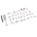 30pcs Chinese Intelligence Toy Brain Teaser Game Kids Puzzle Untie The Lock