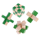 4 Puzzle Classical Toy Kong Ming Lock Luban Lock for Children Birthday Gift