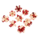 10Pcs Classical Interlock Toys Kong Ming Lock Luban Lock for Children Gift