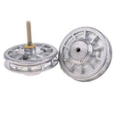 2Pcs Silver Metal Idler Wheels for 1/16 Heng Long RC Tiger Tank Model Parts