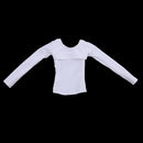 1/6 White Cloth Long Sleeve Top Shirt for 12'' Phicen Kumik Girl Figure Toys