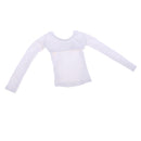 1/6 White Cloth Long Sleeve Top Shirt for 12'' Phicen Kumik Girl Figure Toys