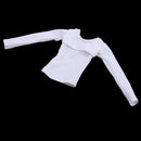 1/6 White Cloth Long Sleeve Top Shirt for 12'' Phicen Kumik Girl Figure Toys