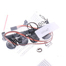 Roof Luggage Rack Light Bar 4 LED Spotlight for 1/10 RC Crawler Cars Black