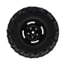 1Pair 108mm Wheels Tyres Tires for 1:10 RC Rock Crawler RC4WD SCX10 D90 CC01 Spare Parts